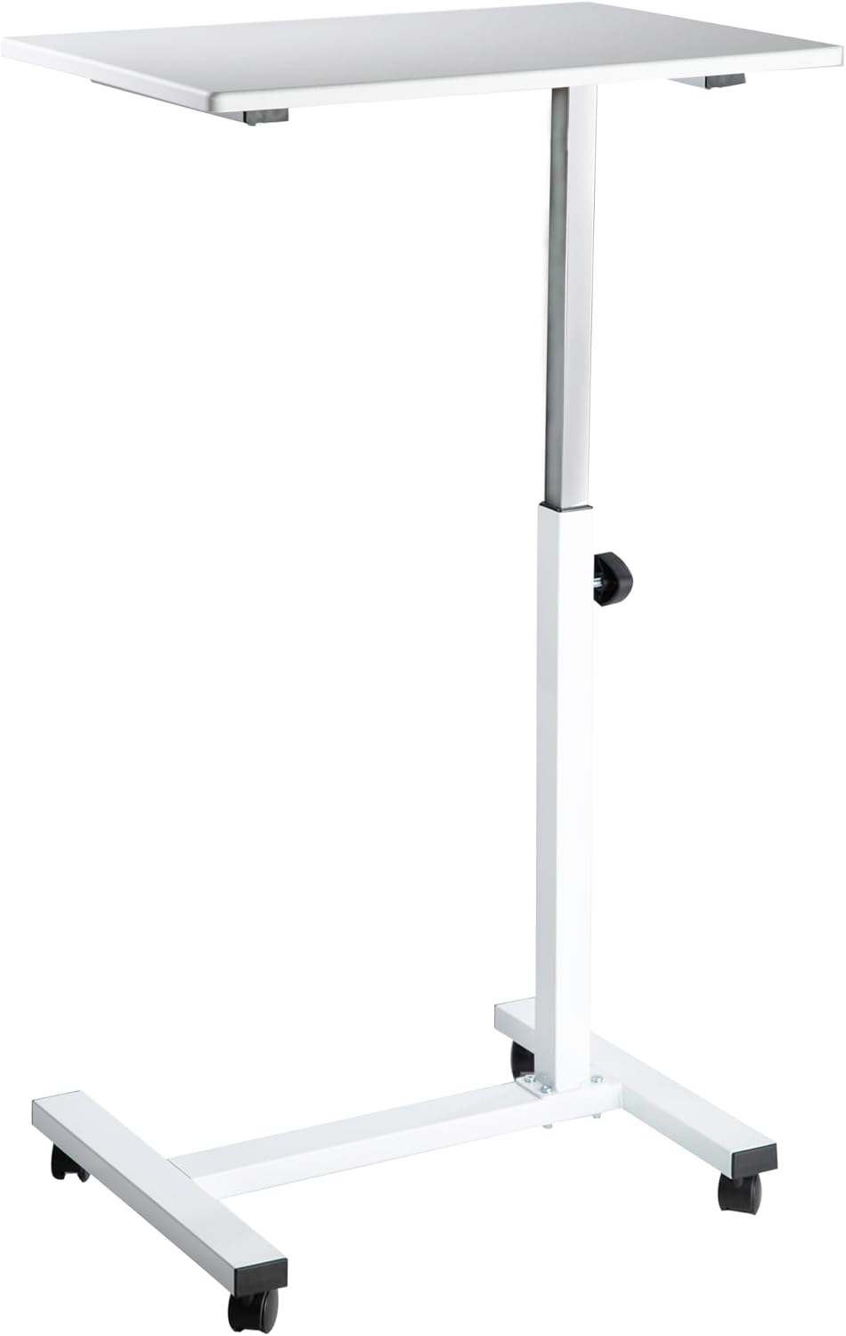 Seville Classics Height Adjustable Mobile Laptop Desk Cart for Home