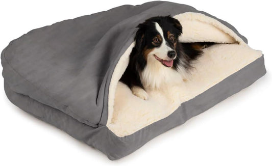 Snoozer Cozy Cave Dog Bed XL - Comfy Heather Gray