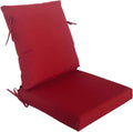 20x42 in Outdoor Dining Chair Cushion Set - Weather Resistant Comfort