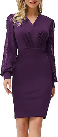 GRACE KARIN Women's Pencil Work Dress for Elegant Occasions