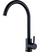 High Arc Matte Black Kitchen Faucet Single Handle - High Arc 360