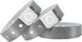 Silver Plastic Wristbands 500 Pack - Durable Waterproof Event ID Bands