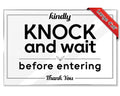 Welcome Knock and Wait Before Entering Sign 4x6 Pack of 10 - Rental