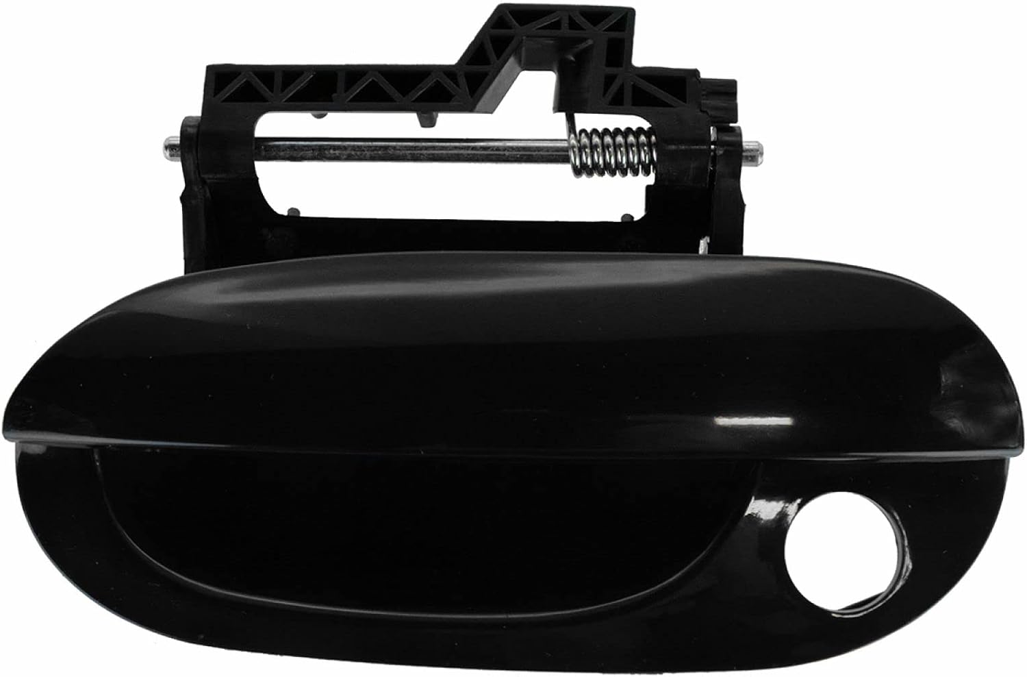 TRQ Door Handle Outside Smooth Black for BMW 525i 528i 530i 540i M5