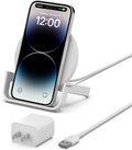 Wireless Charger Stand 10W Qi-Certified Fast Charging - White
