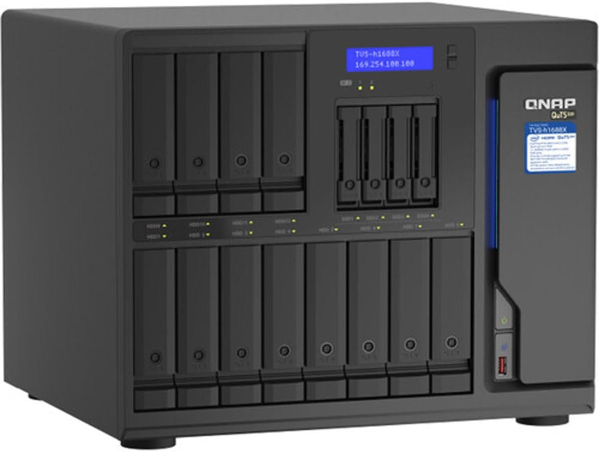 QNAP TVS-h1688X High-speed Media NAS with Intel Xeon W-1250