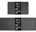 Cushioned Kitchen Mats 2 Pack 17x29 + 17x59 Charcoal - Anti Fatigue