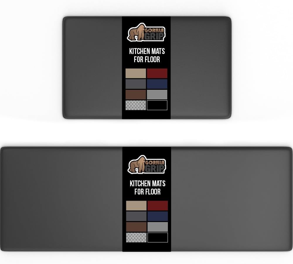 GORILLA GRIP Comfortable Cushioned Kitchen Mats for Floor