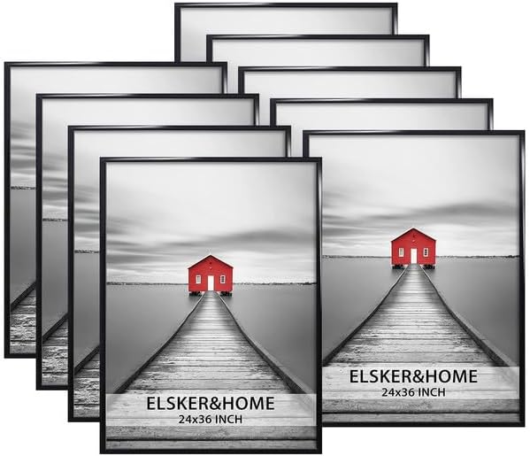 24x36 Black Poster Frame 9 Pack for Stylish Home Decor