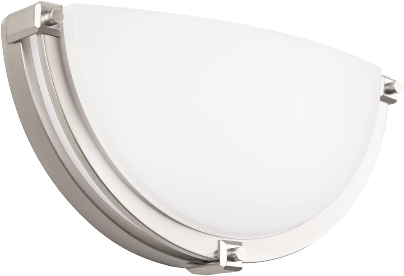 Dimmable LED Wall Sconce - Modern Half Moon Light Fixture