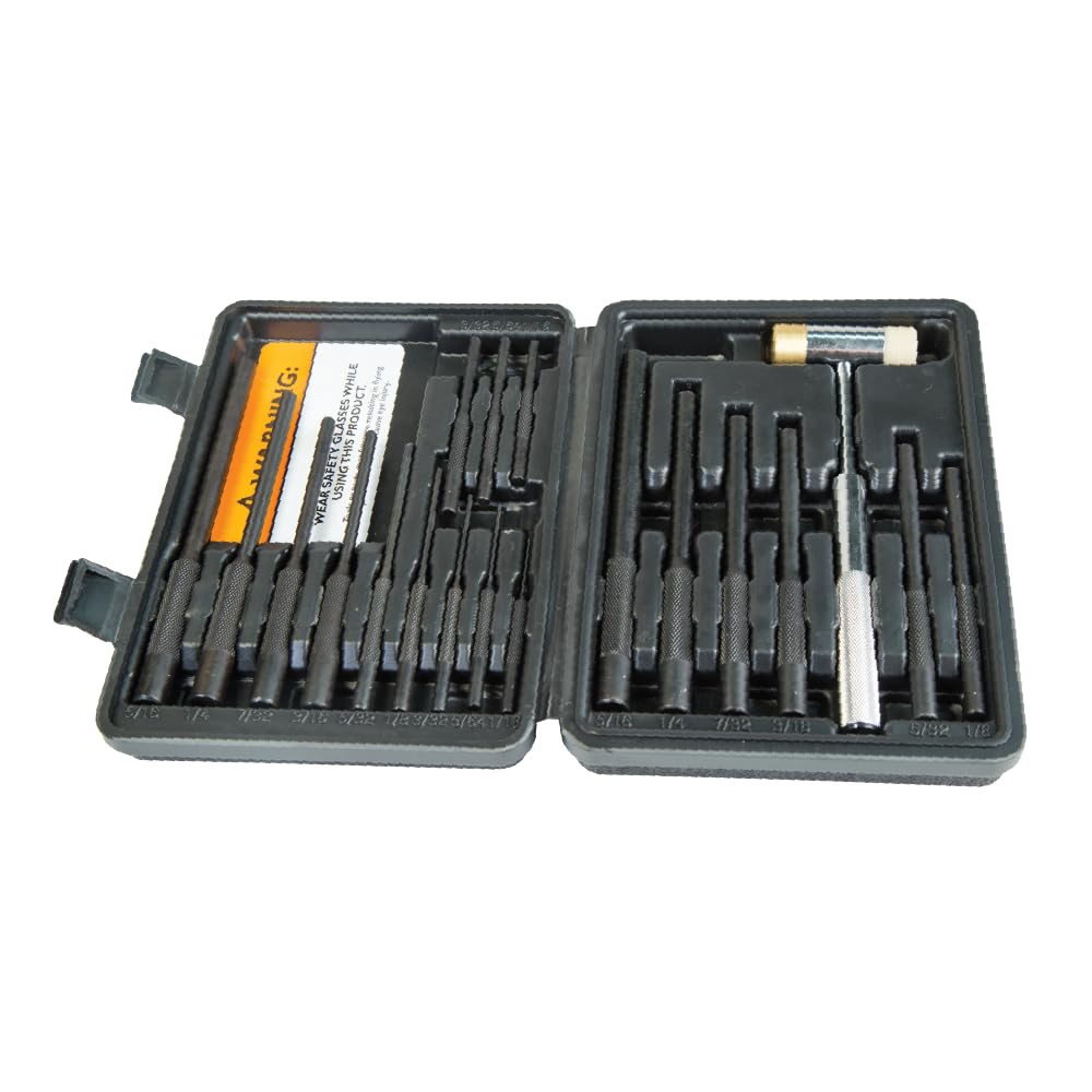 Wheeler Master Roll Pin Punch Set with Dual Sided Hammer Review