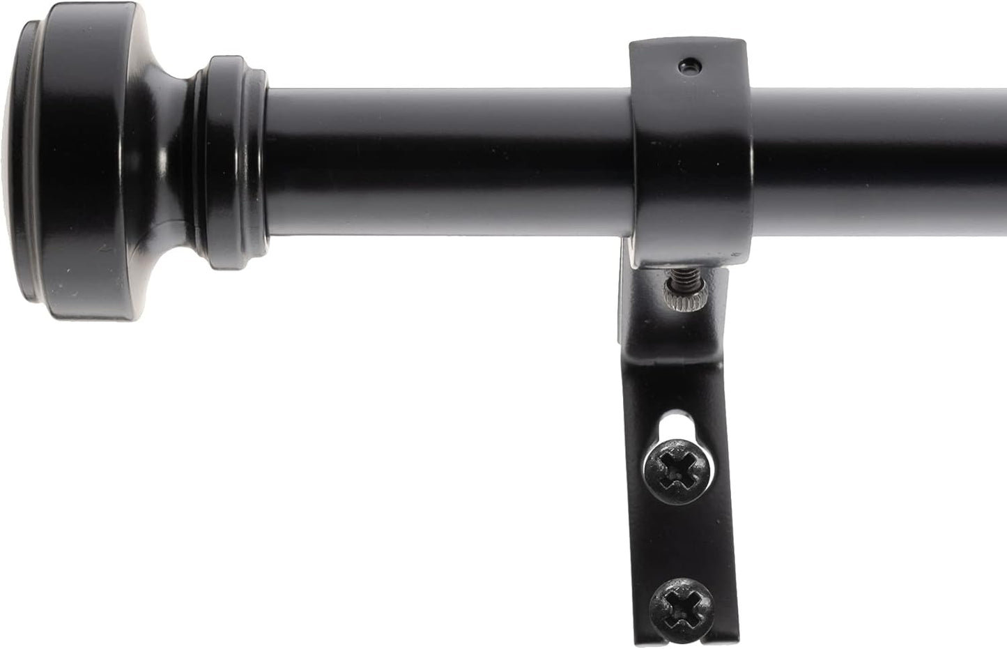 Stylish Bay Window Curtain Rod Set in Black Oil Finish
