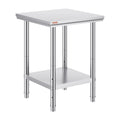 Vevor Stainless Steel Commercial Kitchen Prep Table for Heavy Duty Use
