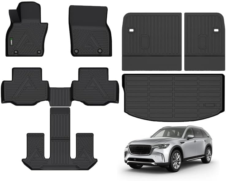 Custom Fit ANBINGO Floor Mats for CX90 2024-2025 7 Passenger