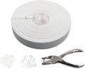 Chain Link Fence Privacy Tape 246ft x 0.15ft - White Privacy Slats