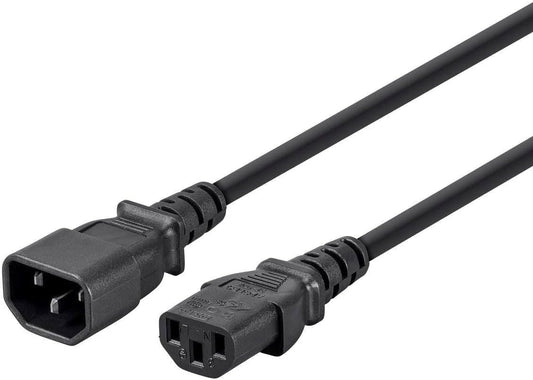 Monoprice 3-Prong Extension Cord - 6 Feet for Powering Devices
