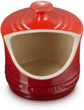 Le Creuset Stoneware Salt Crock, 10 oz. Cerise - Easy Countertop Salt
