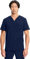 Cherokee Infinity V-Neck Men's Scrub Top with Rib Knit (Style MCGT)