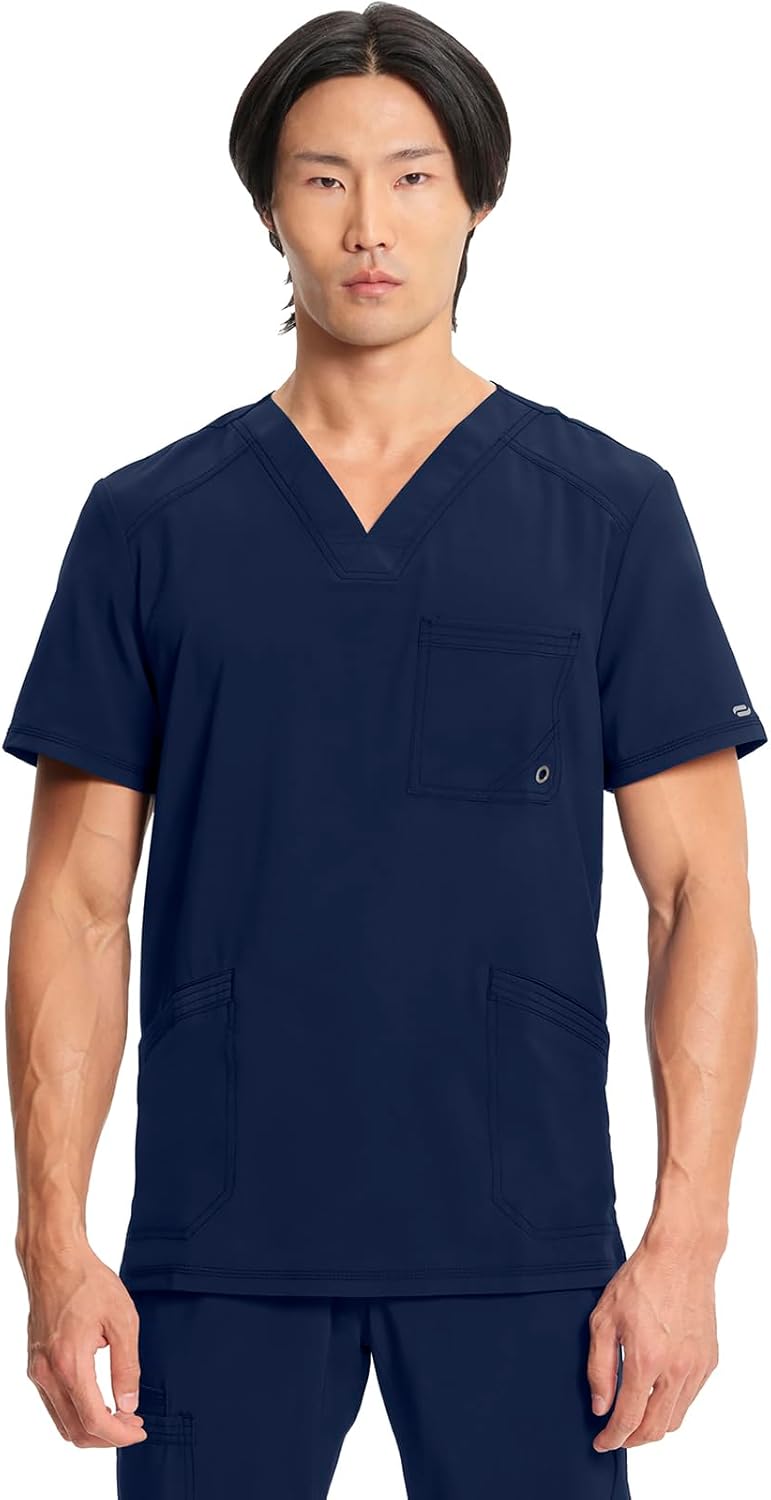 Cherokee Infinity V-Neck Men's Scrub Top for Comfort & Style