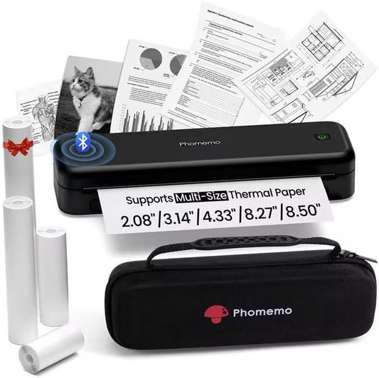 Phomemo Portable Bluetooth Printer - Inkless & Travel-Friendly!