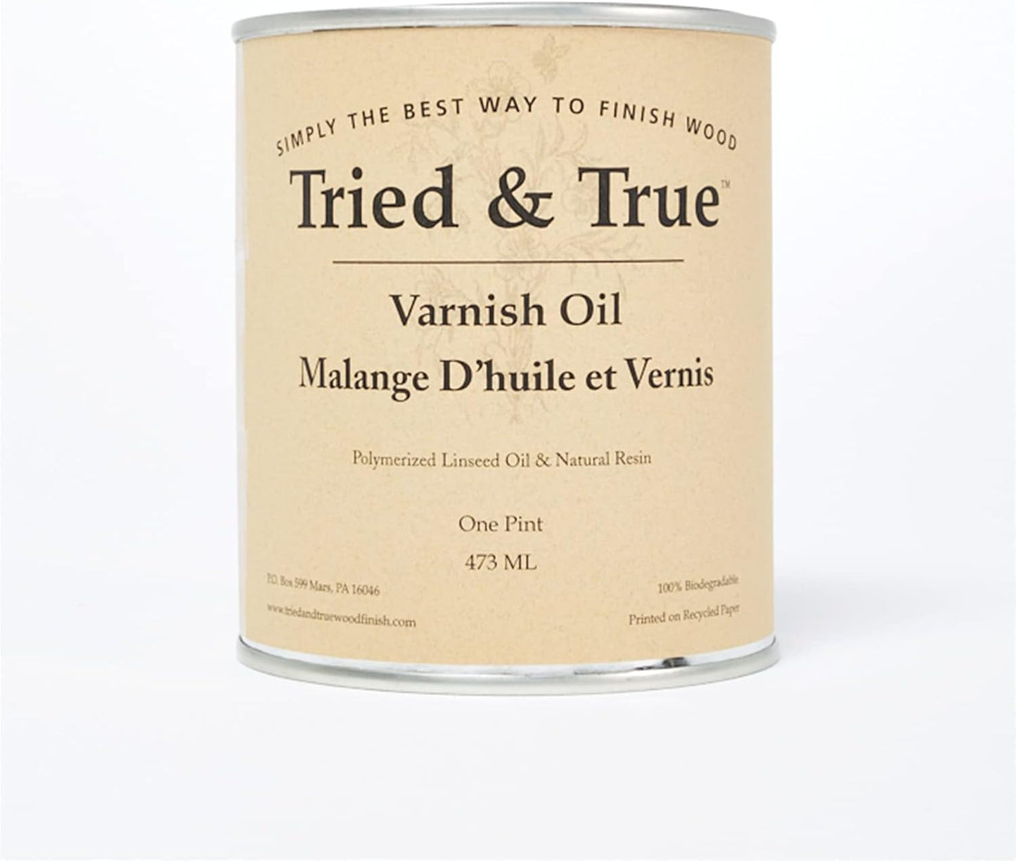 Tried & True Superior Varnish Oil Wood Finish for Furniture