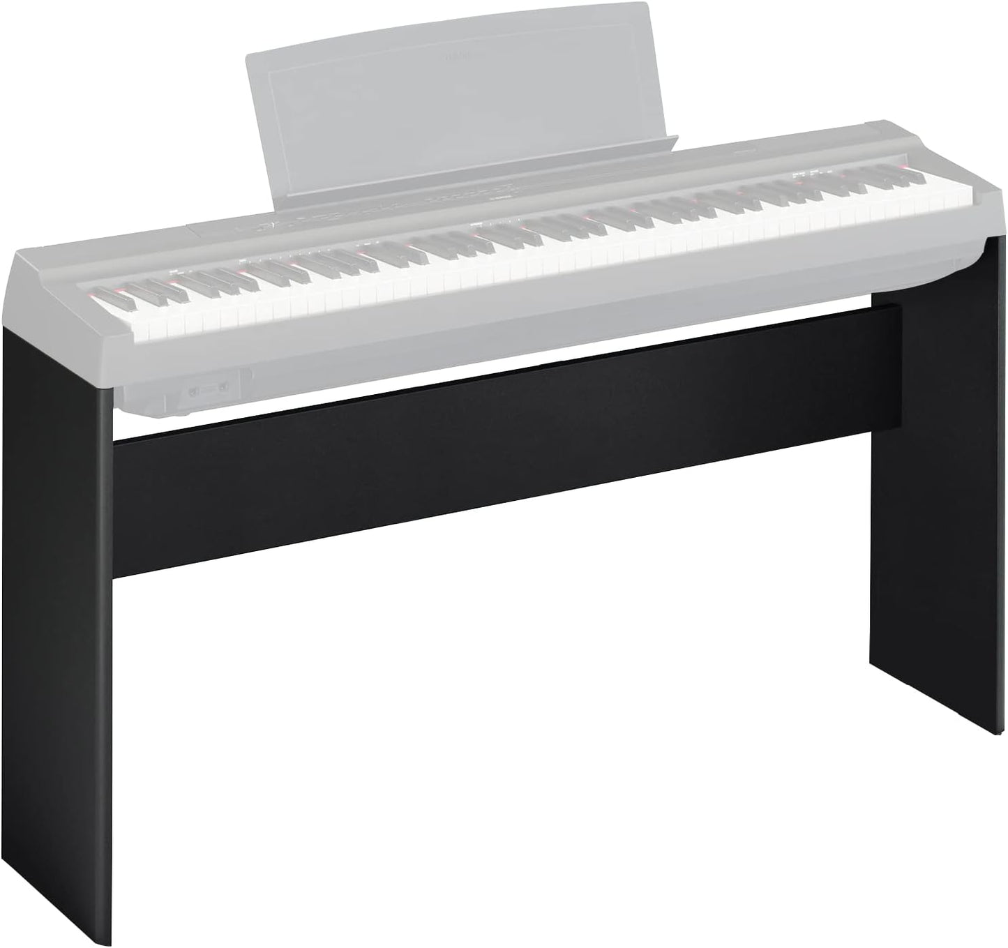 Adjustable Wooden Keyboard Stand | Compatible with Yamaha Keyboards | Sleek Black Finish