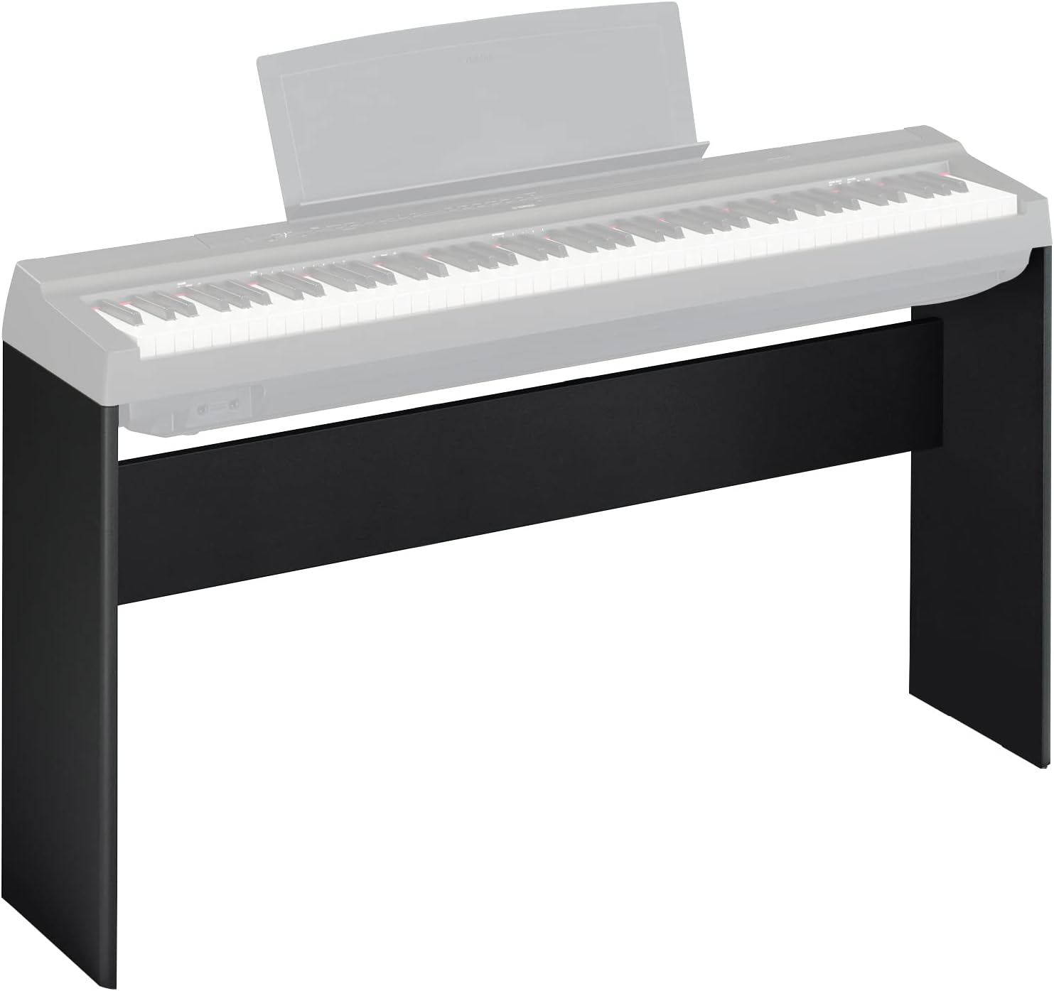 Adjustable Wooden Keyboard Stand | Compatible with Yamaha Keyboards | Sleek Black Finish