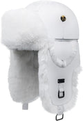 Fur Winter Trapper Hat Unisex Aviator Trooper Hat - Warm Winter