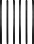 GeilSpace 6 Pack 3/4in 30in Pre-Cut Black Metal Pipe for DIY