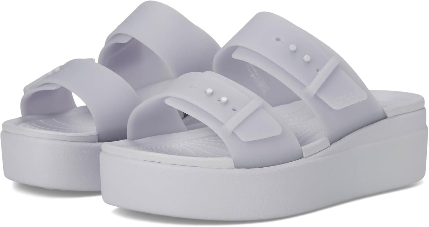 Crocs Women's Brooklyn Buckle Low Wedges for Ultimate Comfort