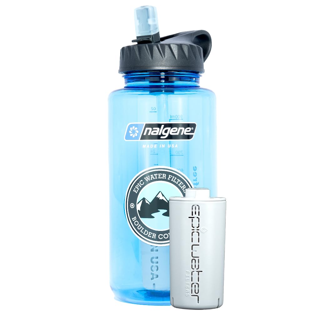 Epic Nalgene OG Water Bottle with Dual Filter Power for Hydration