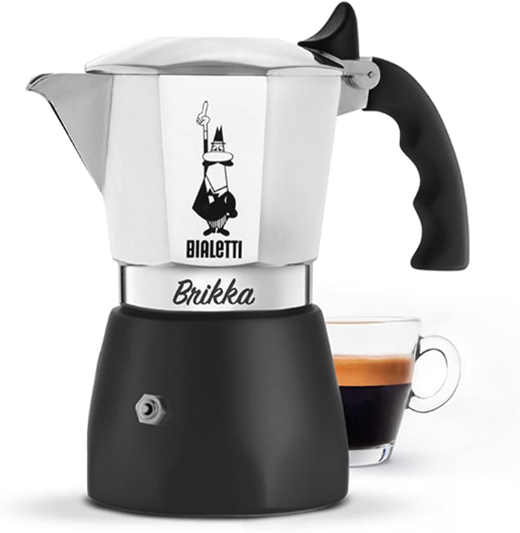 Bialetti Brikka Stovetop Coffee Maker for Rich Crema Espresso