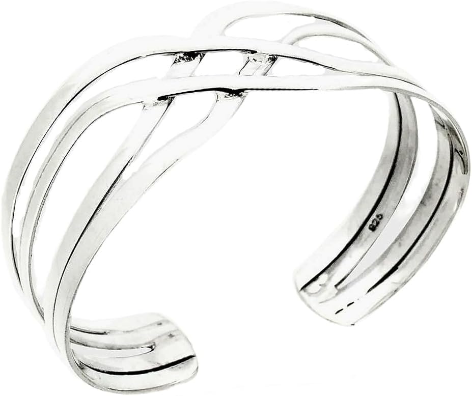 Women's 925 Sterling Silver Chunky Plain Bangle Bracelet Review