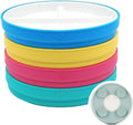 Porcelain Divided Kids Plate 7.8 in with Suction Sleeve - Non Slip