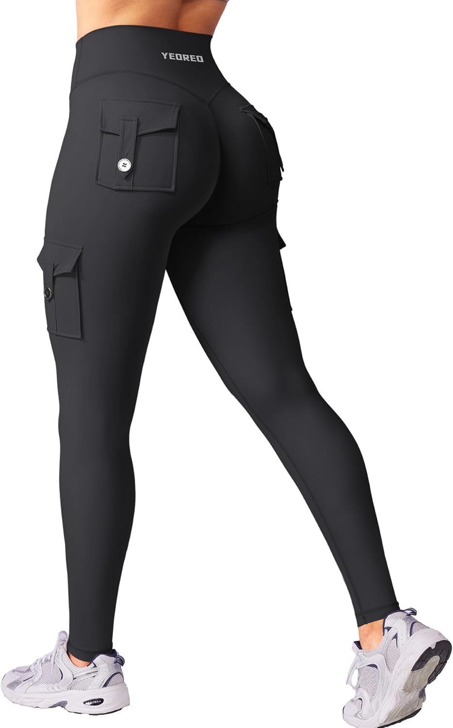 YEOREO CoreFlex Workout Cargo Leggings with Pockets for Women