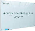 Magnetic Glass Writeboard 72x48 Premium Tempered Whiteboard