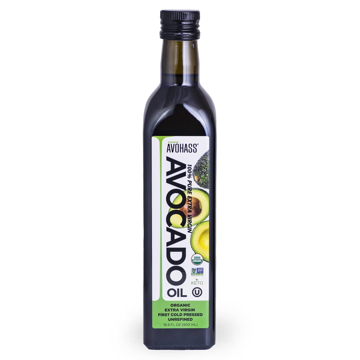 USDA Organic Extra Virgin Avocado Oil - Unrefined & Non GMO