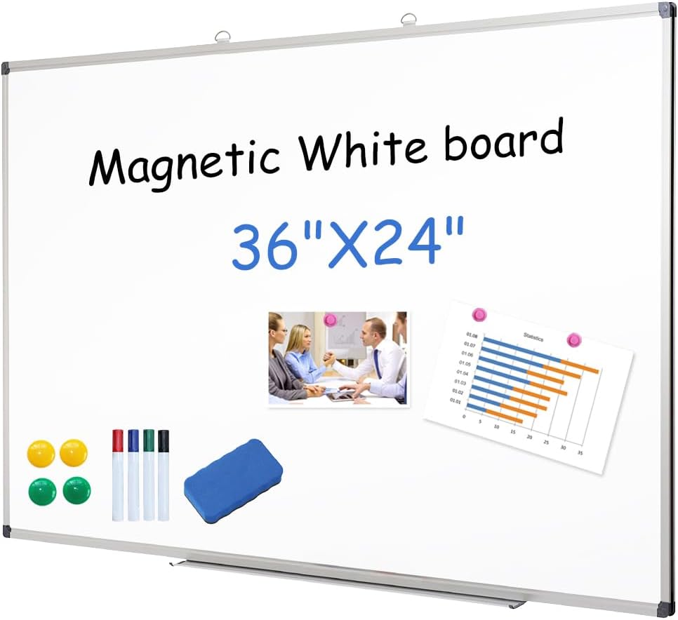 XIWODE Magnetic Dry Erase Board 24x36 in for Office & Home
