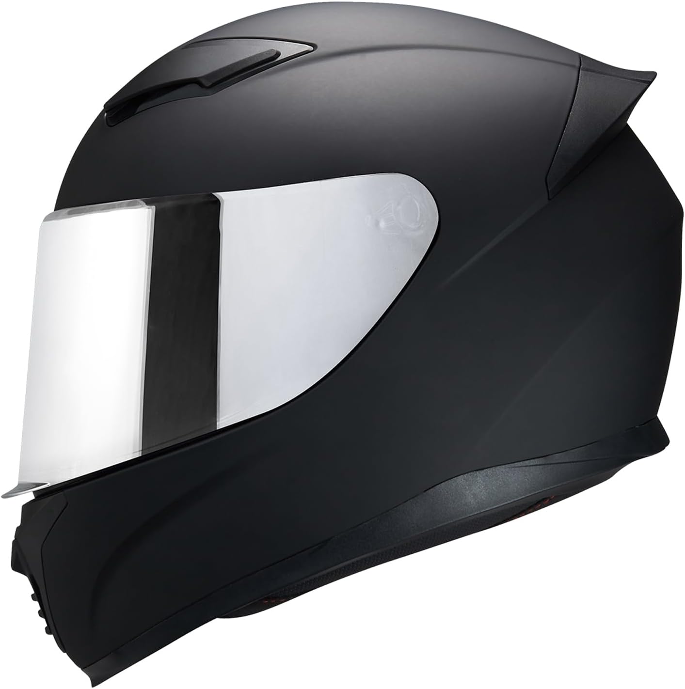Full Face Motorcycle Helmet WS-607 with Chrome Silver Visor
