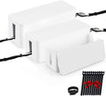 Cable Management Boxes Organizer Set of Three - Tidy Desk & TV Storage