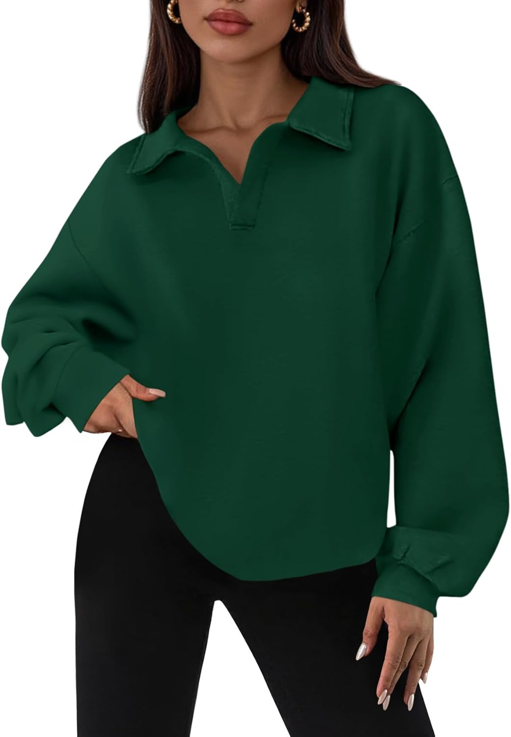 PRETTYGARDEN Oversized Sweatshirt for Women - Cozy Fall Fashion