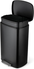 8 Gal Kitchen Trash Can - Brushed Stainless Steel Soft-Close