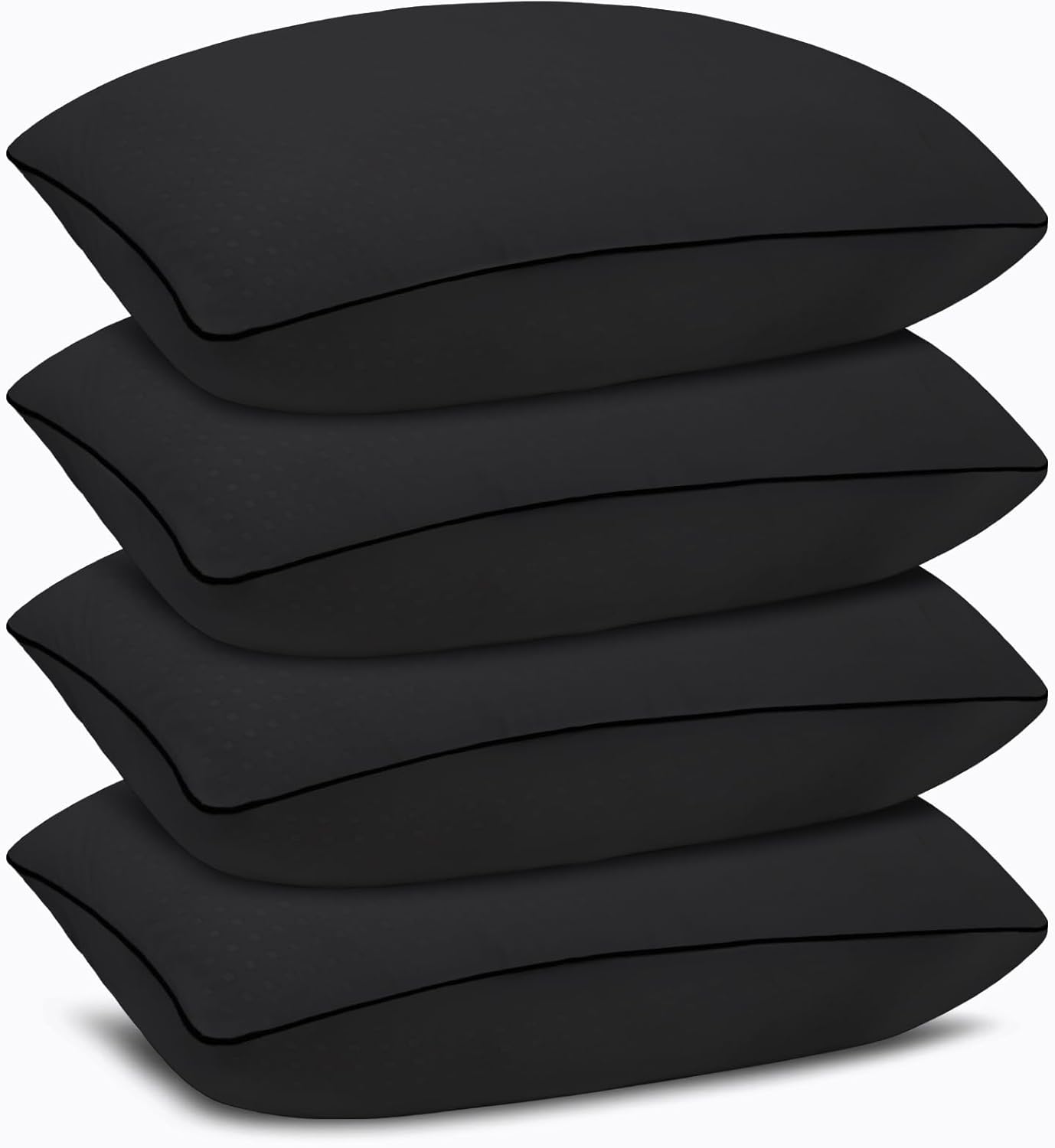 Standard Size Bed Pillows for Sleeping - Luxury Comfort 4 Pack