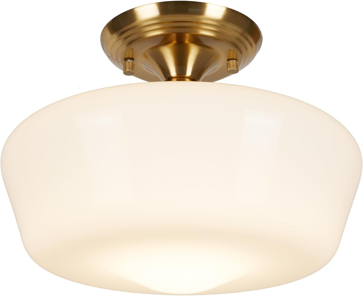 Schoolhouse Style Semi Flush Mount Ceiling Light Fixture for Home