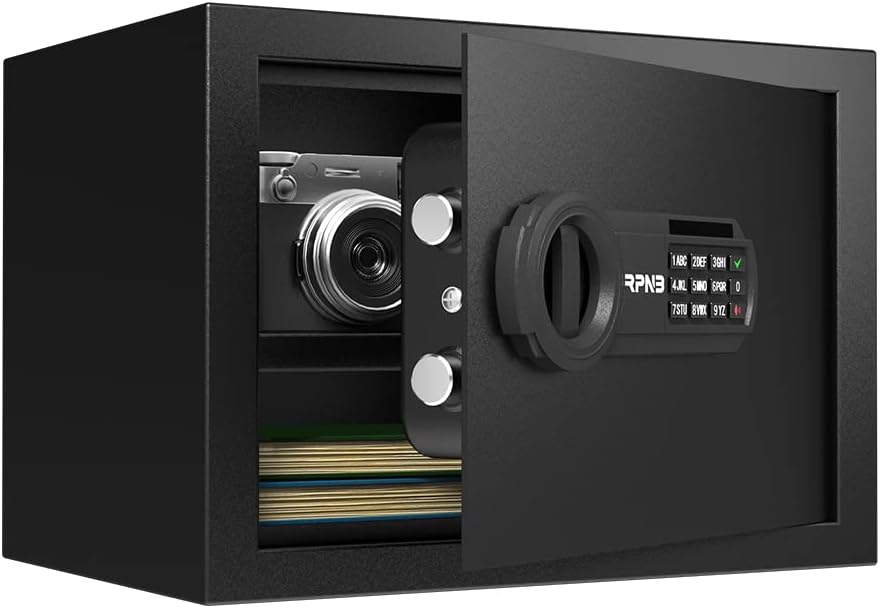 RPNB Deluxe Digital Keypad Safe Box for Home Office Use