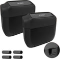 Car Trash Can with Lid - Compact Leakproof 2PCS Organizer