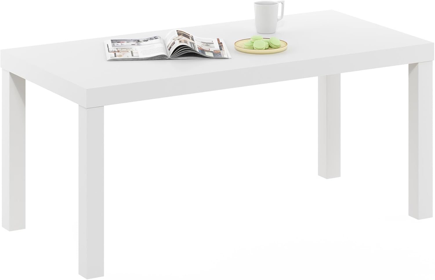 Furinno CLASSIC Coffee Table with 1.8 Inch Thick Tabletop