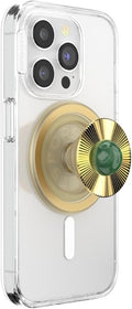 PopSockets Phone Grip for MagSafe with Kickstand - Gem Brooch Jade