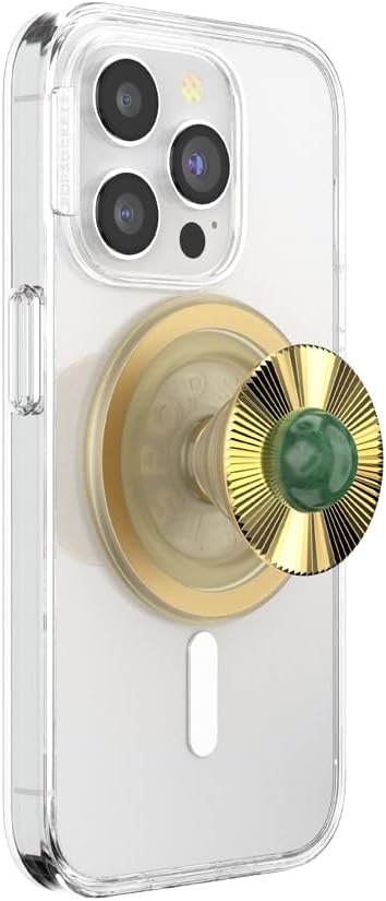PopSockets Phone Grip for MagSafe with Kickstand - Gem Brooch Jade