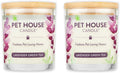 One Fur All Pet House Candle 2 Pack - Long Lasting Lavender Green Tea
